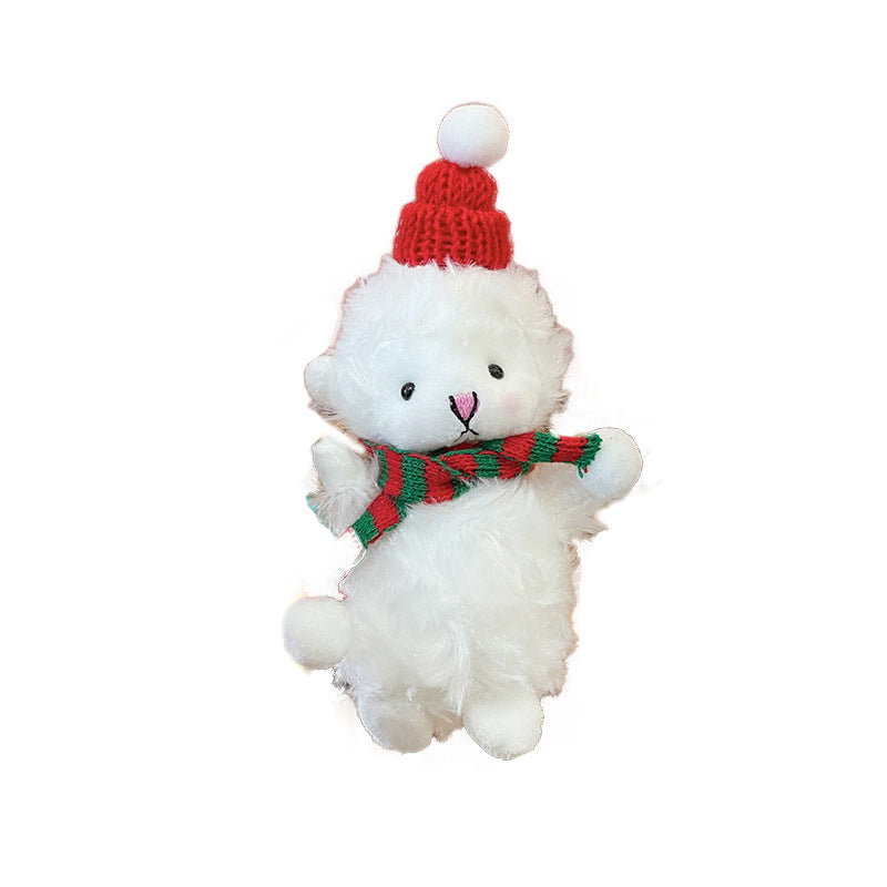 Wholesale Christmas Plush Lamb Doll Keychain
